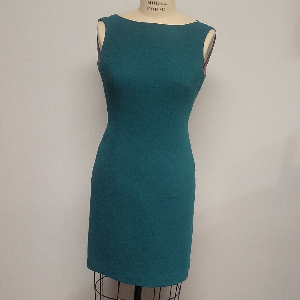 YL by Yair Teal Sleeveless Mini Dress, Size 4